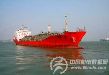 广东航通船业5500m3LPG远洋运输船成功试航